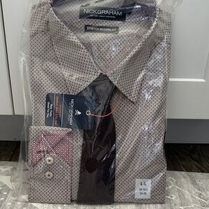 Men's Stretch Modern Fit Shirt - Gray